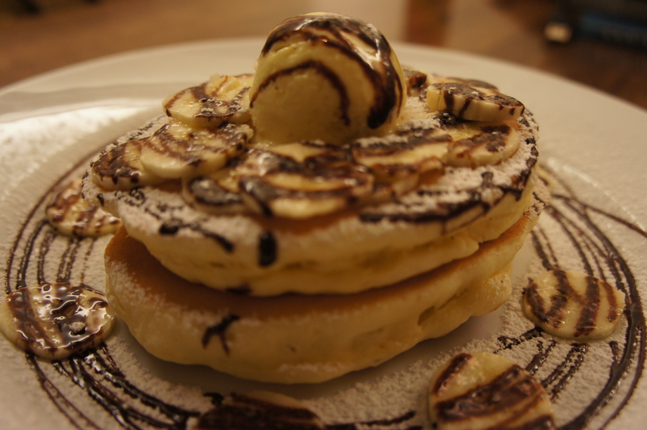 チョコバナナパンケーキ