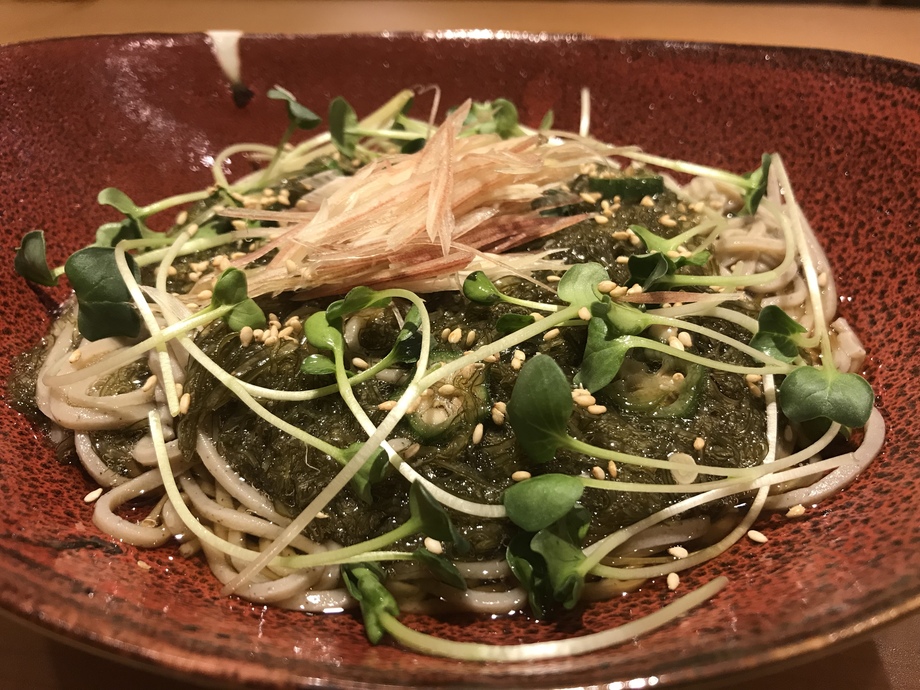 ≪期間限定≫がごめ昆布そば（1600円）