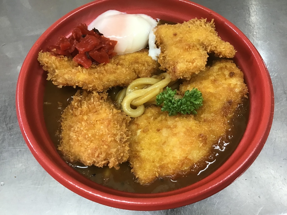 チキンカツカレーうどん