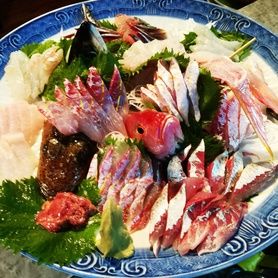 釣り魚の盛合せ