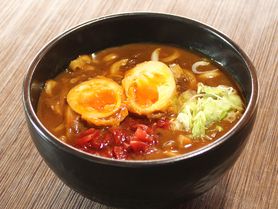 煮玉子天カレーうどん