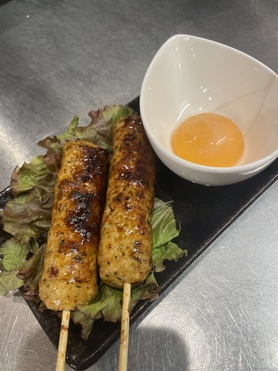 ・【秋の味覚】串の炭焼き　月見つくね「2本付き」