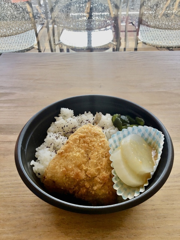 アジフライ丼