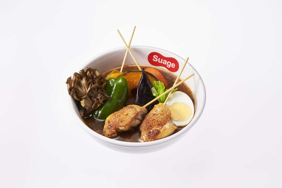 パリパリ知床鶏と7種の野菜カレー