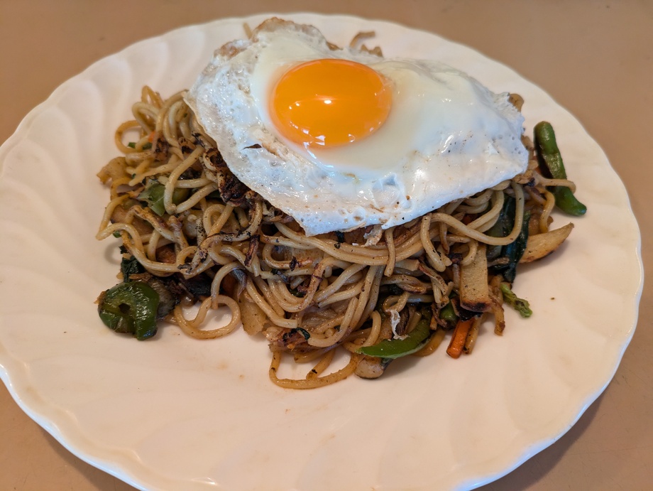 五目焼きそば(大盛り)（500円）