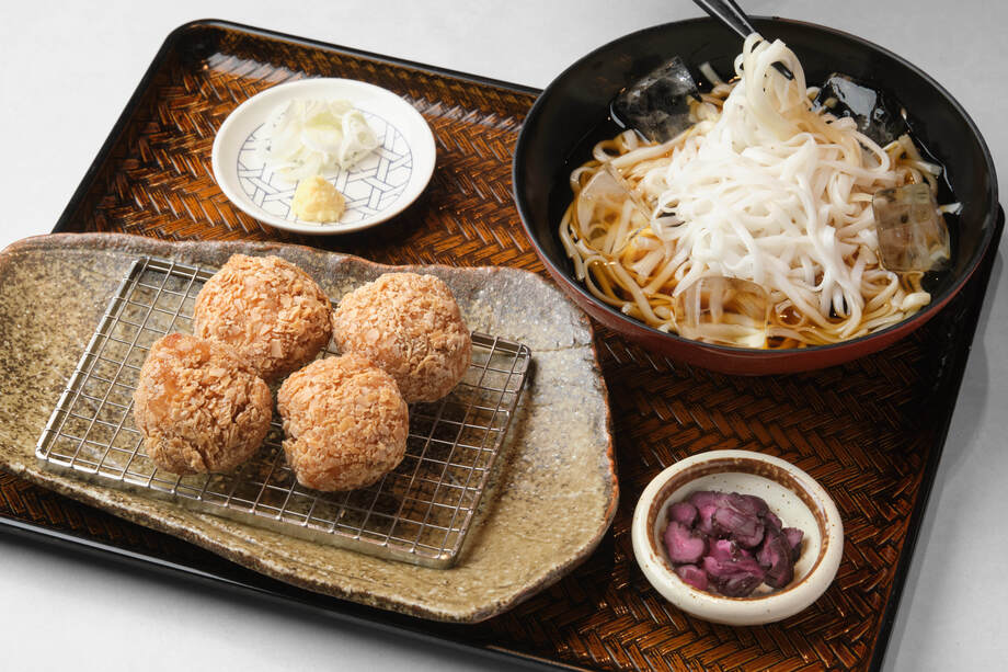 期間限定！米ぷら　チキン《米粉うどん》セット