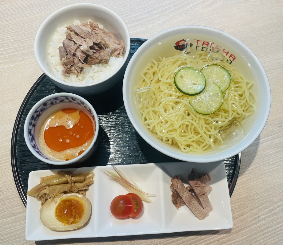 冷やしつけ麺＋焼豚丼セット《ラー油・ごまダレ》