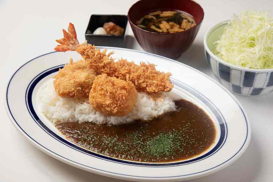 三色かつカレー