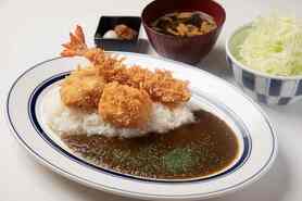 三色かつカレー