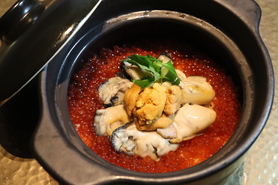 【店内限定】炊き立て土鍋ご飯 牡蠣いくら雲丹