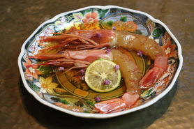 赤海老 酒漬け ２尾