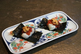 牡蠣の磯辺焼き 2貫