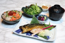 焼き魚　海鮮ちらし御膳