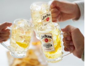 🍋生レモン入り　ジムビーム•スパークハイボール