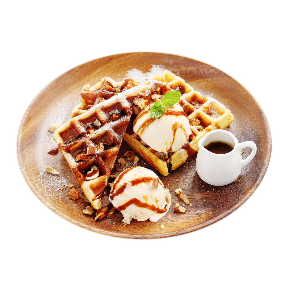 焼きたてチョコナッツワッフル		
