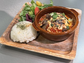 アツアツ🔥　　🇮🇹イタリアンチーズハンバーグプレート🇮🇹