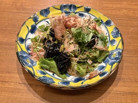 揚げなすの薬味サラダ