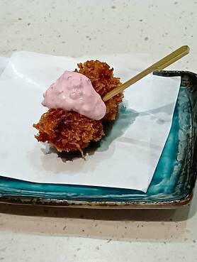 【串揚げ】牡蠣しば漬けタルタル