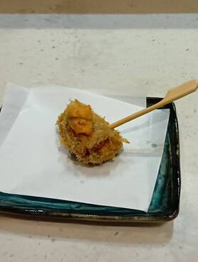 【串揚げ】黒毛和牛 うに
