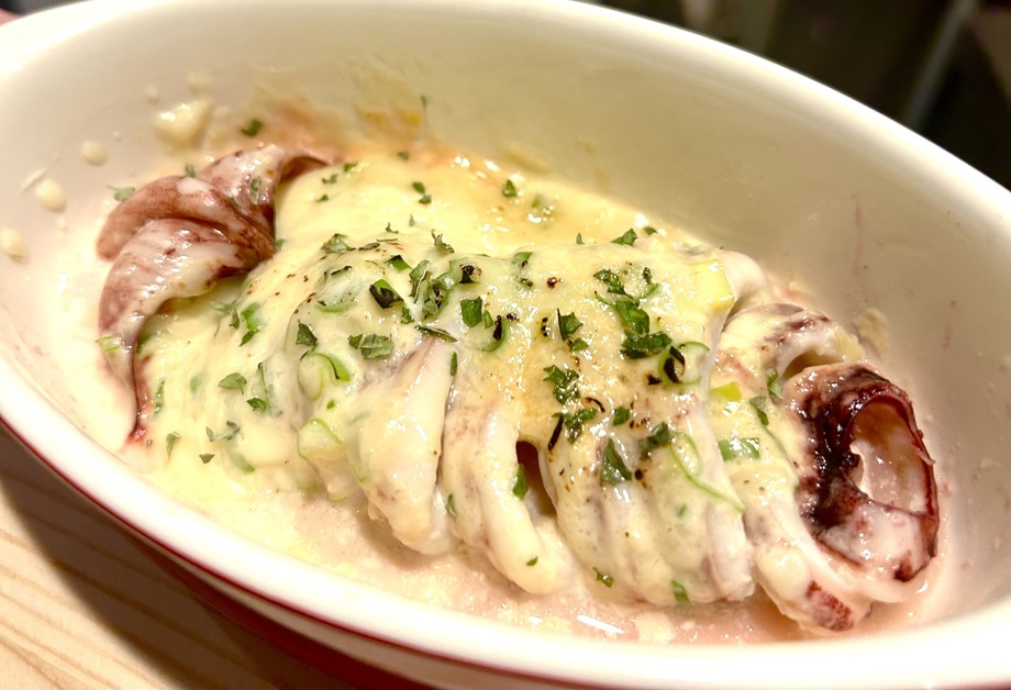 道産イカのチーズ焼き