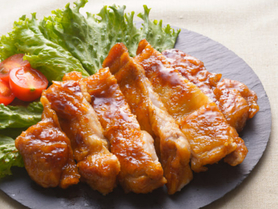 若鶏の照り焼き(ライス・スープ付)