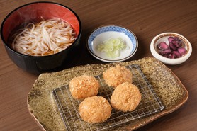 ザクザクチキン（温）米粉うどんセット