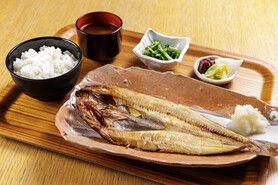 灰干しほっけ一尾定食