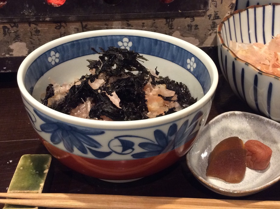 〆のだし茶漬け（410円）