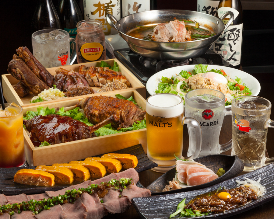 【2時間飲み放題付】4,000円(税込)コース〈全9品〉宴会・飲み会・忘年会・新年会、下見(4000)