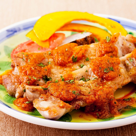 若鶏もも肉の豪快！一枚カリカリ焼き