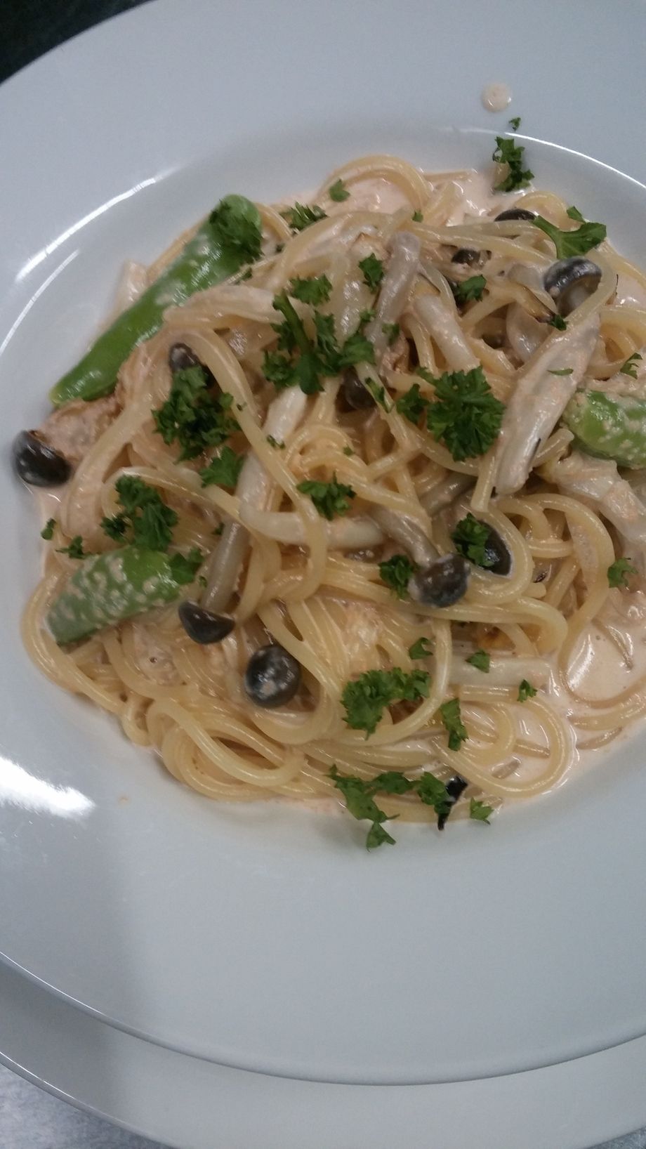 タラコのクリームスパゲティ