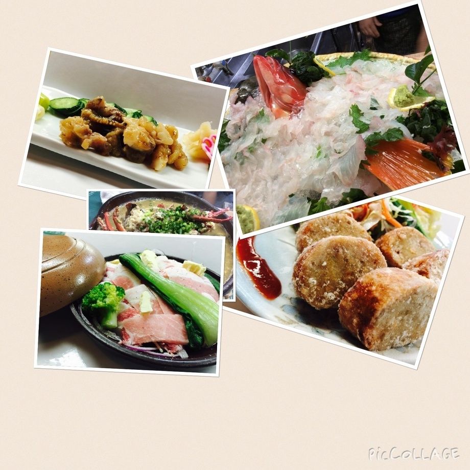 おつまみから  活き造りまで（300円から）