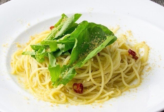 からすみとルコラのペペロンチーニ　スパゲッティーニ（1190）