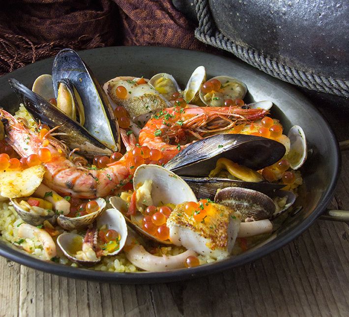 鮭殻荘のパエリア（1790）