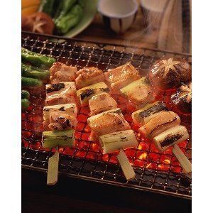 地鶏のねぎ間串（1本～）　タレ／塩（350円）