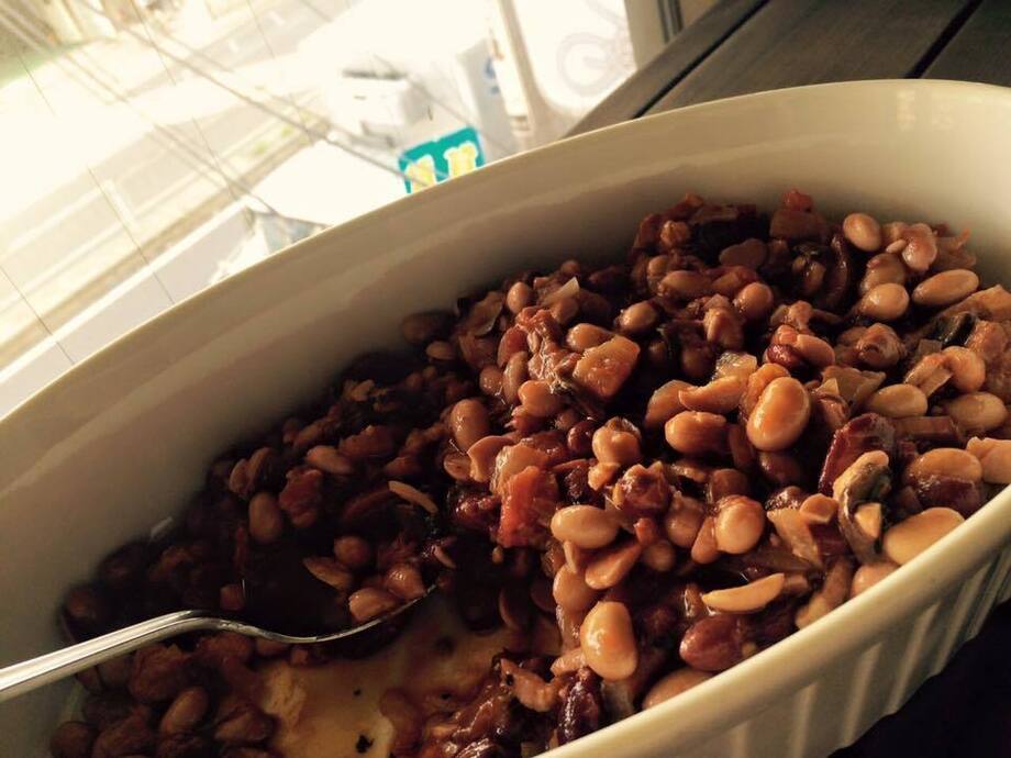 ベーコンとお豆さんのトマト煮（480）