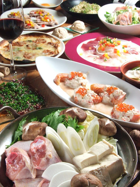 3H 飲み放題付き(お料理　9品)コース　税＆飲込！