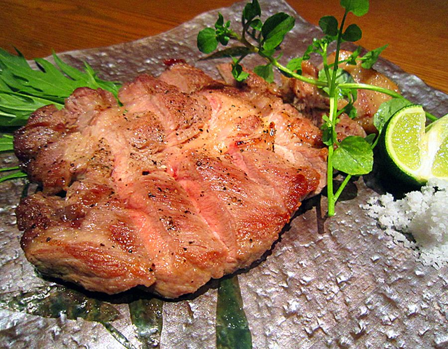 霧島豚の天然塩焼き