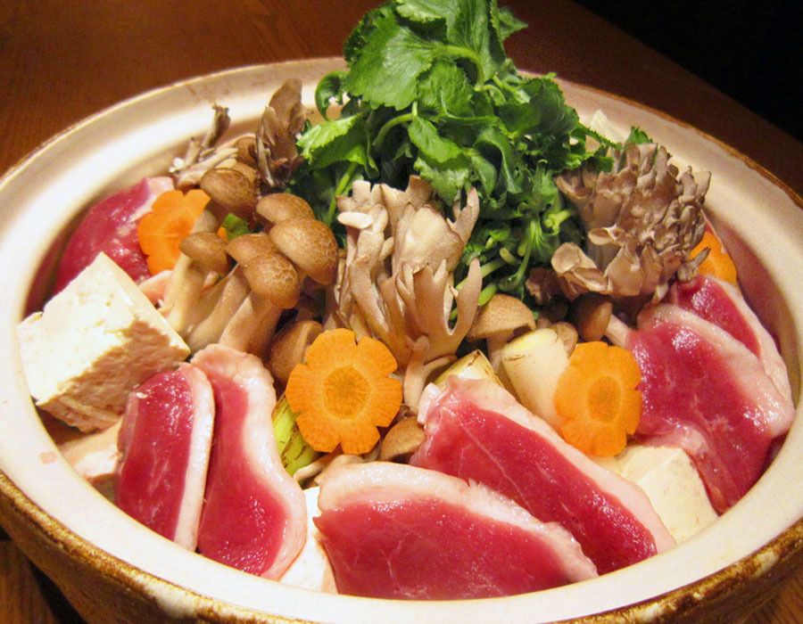 鴨ガラ白湯鴨鍋