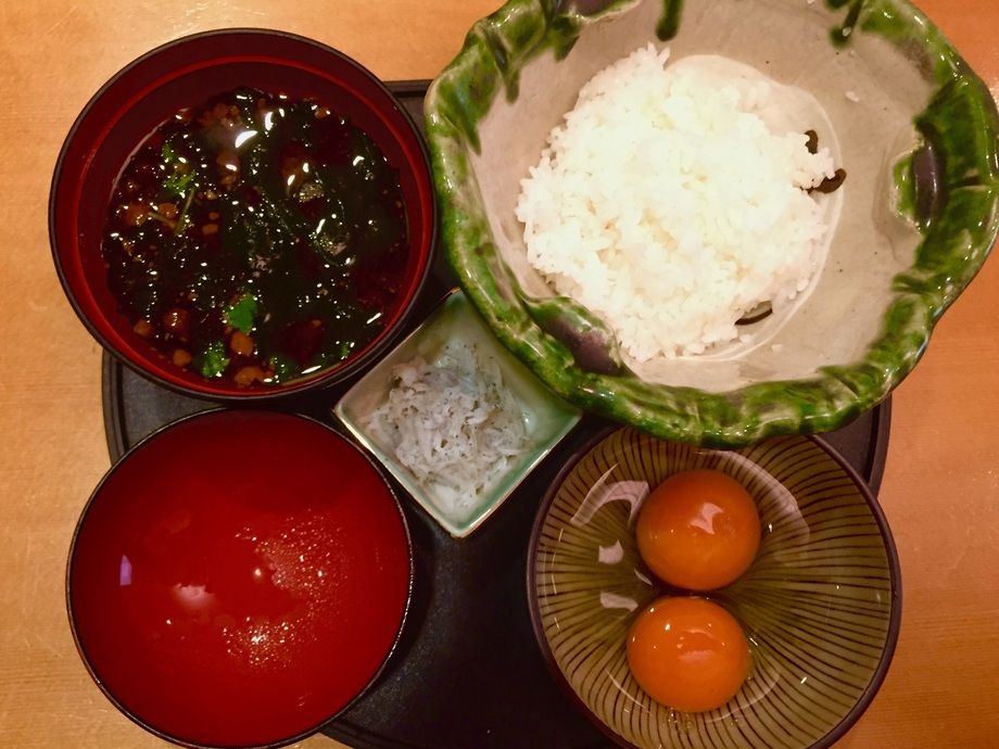 藍路の卵かけ御飯（¥500）