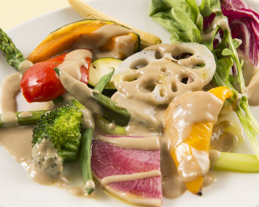 季節野菜のグリル　ピエモンテ風アンチョビソース