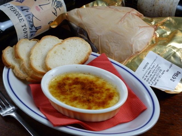 フォアグラの　　クレームブリュレ