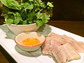 塩豚の葉っぱ巻き