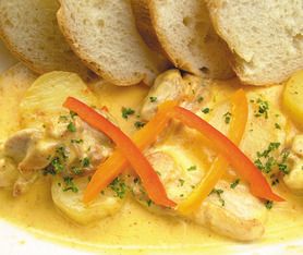 ジャガイモと鶏肉のサハラ特製ピリ辛クリーム