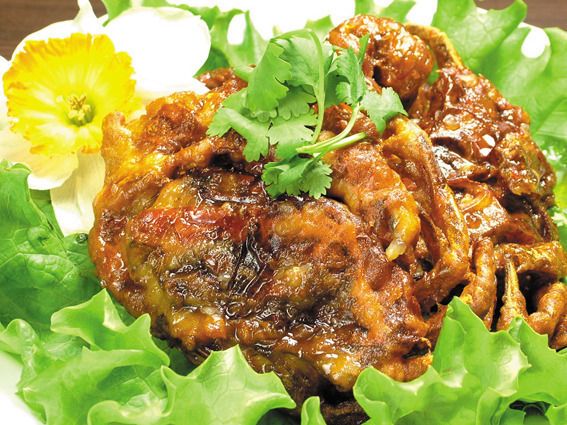 ソフトシェルクラブの唐揚げ