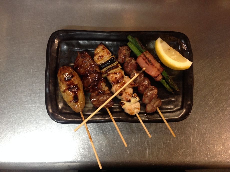 串焼きおまかせ5種盛り