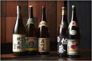焼酎の種類も豊富です。
