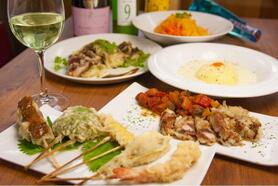 5500円(飲み放題２時間付き)のコース！