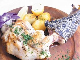 クロコダイルのオーブン焼き