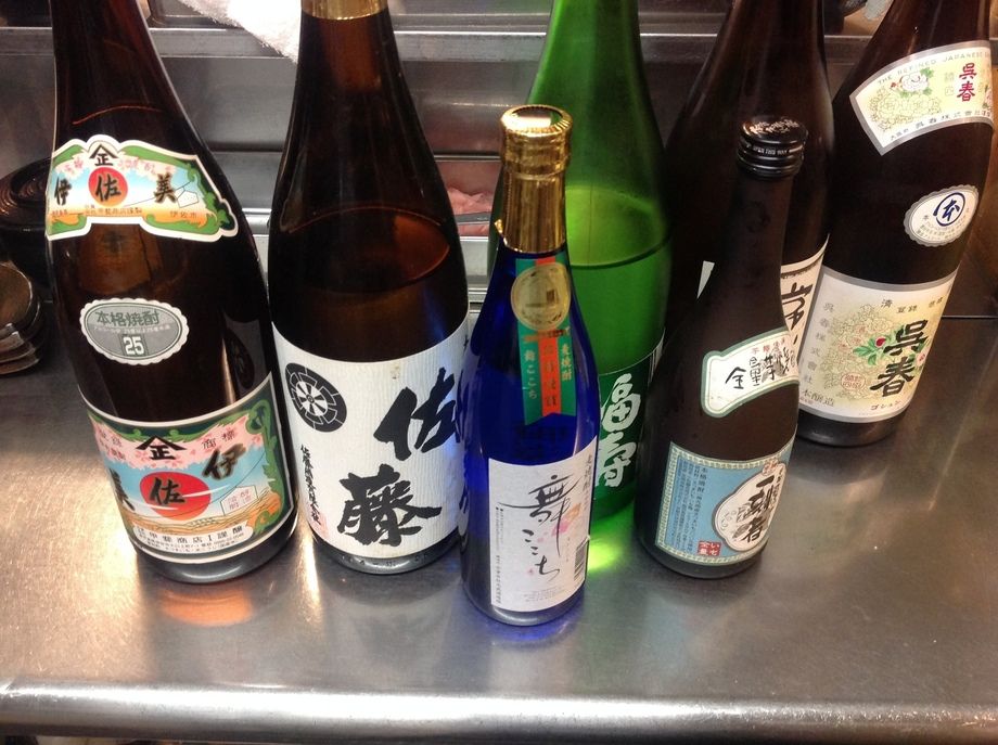 焼酎、地酒、サワー各種